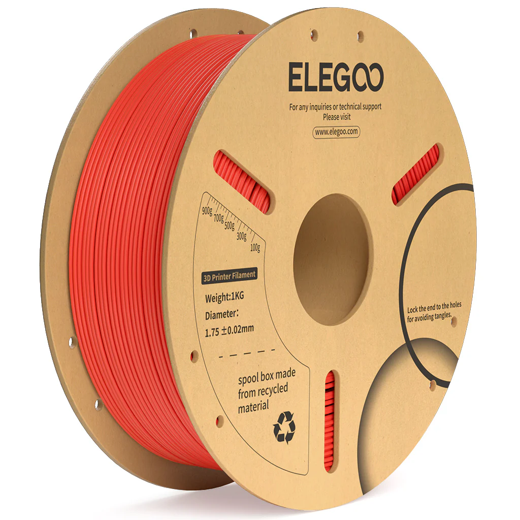 Elegoo PLA Plus Filament – 1.75mm Red 1kg