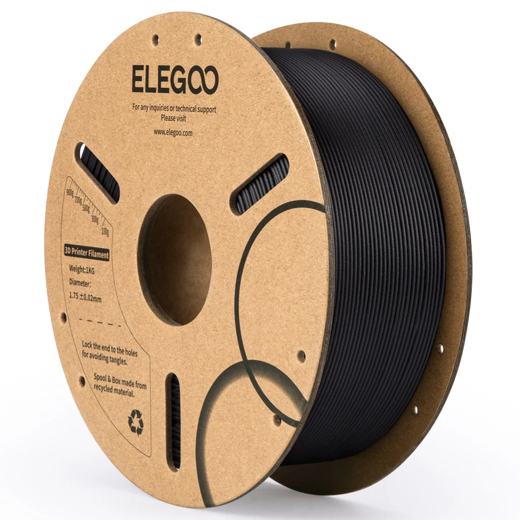 Elegoo PLA Plus Filament – 1.75mm Black 1kg