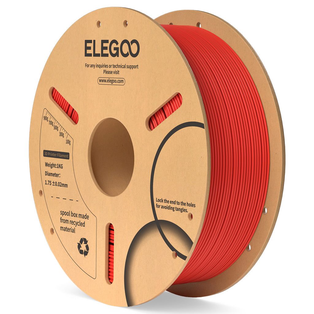 Elegoo PLA Filament – 1.75mm Red 1kg