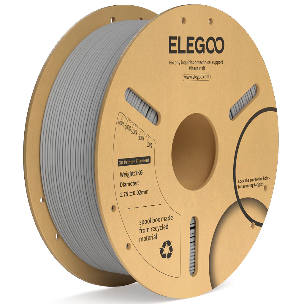 Elegoo PLA Plus Filament – 1.75mm Grey 1kg