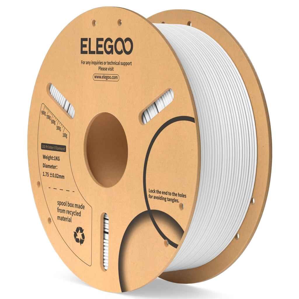 Elegoo PLA Plus Filament – 1.75mm White 1kg