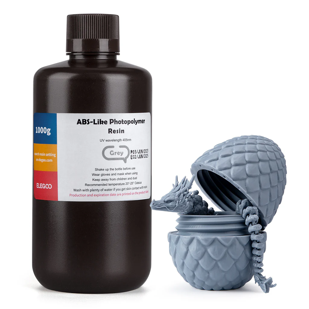 Elegoo ABS-Like Resin V1.0 – Grey 1 Litre