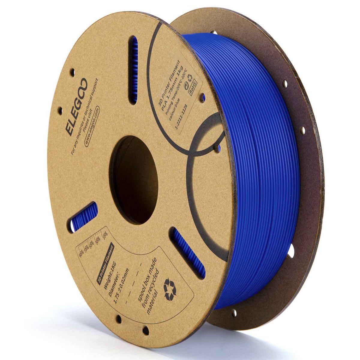 Elegoo PLA Filament – 1.75mm Dark Blue 1kg